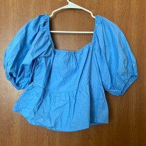 Puffer short sleeve top